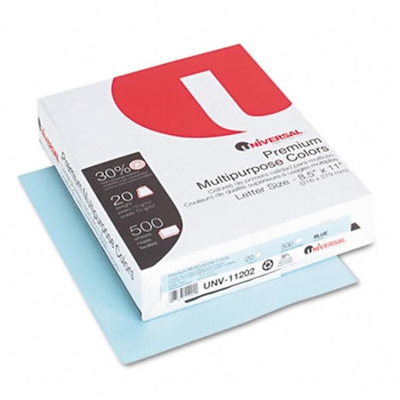 Universal Battery Universal Premium Color Copy/Laser Paper Blue 20lb Letter 500 Sheets 11202